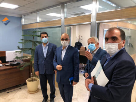 Tejarat Bank CEO visits Tadbirgaran HQ